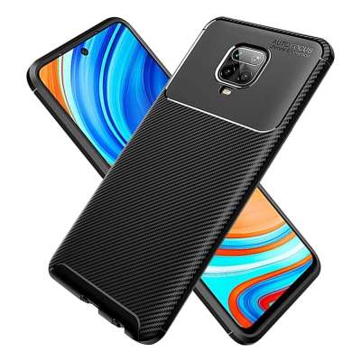 Hot Selling Carbon Fiber Silicon Gel Phone Cover For Note 9 Pro, Flexible Shockproof TPU Cover For Xiaomi Note 9 Pro