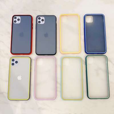 Frosted Translucent TPU PC Phone Case With Contrast Design Phone Case for Huawei P30 Lite P smart z/ Y9 prime 2019