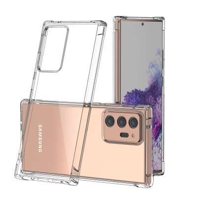 Hot Selling Silicn Shockproof Gel Mobile Phone Case For Samsung Galaxy Note 20, Transparent TPU Phone Cover For Note 20